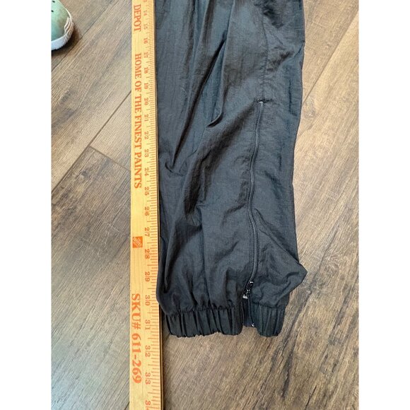 Vintage 90s USA Olympics Black Womens Tracksuit XL Nylon Lined Logo Drawstring - Picture 10 of 14